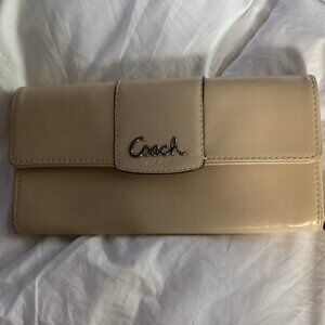 Beige Coach Wallet
